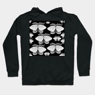 Monochromatic Moths Hoodie